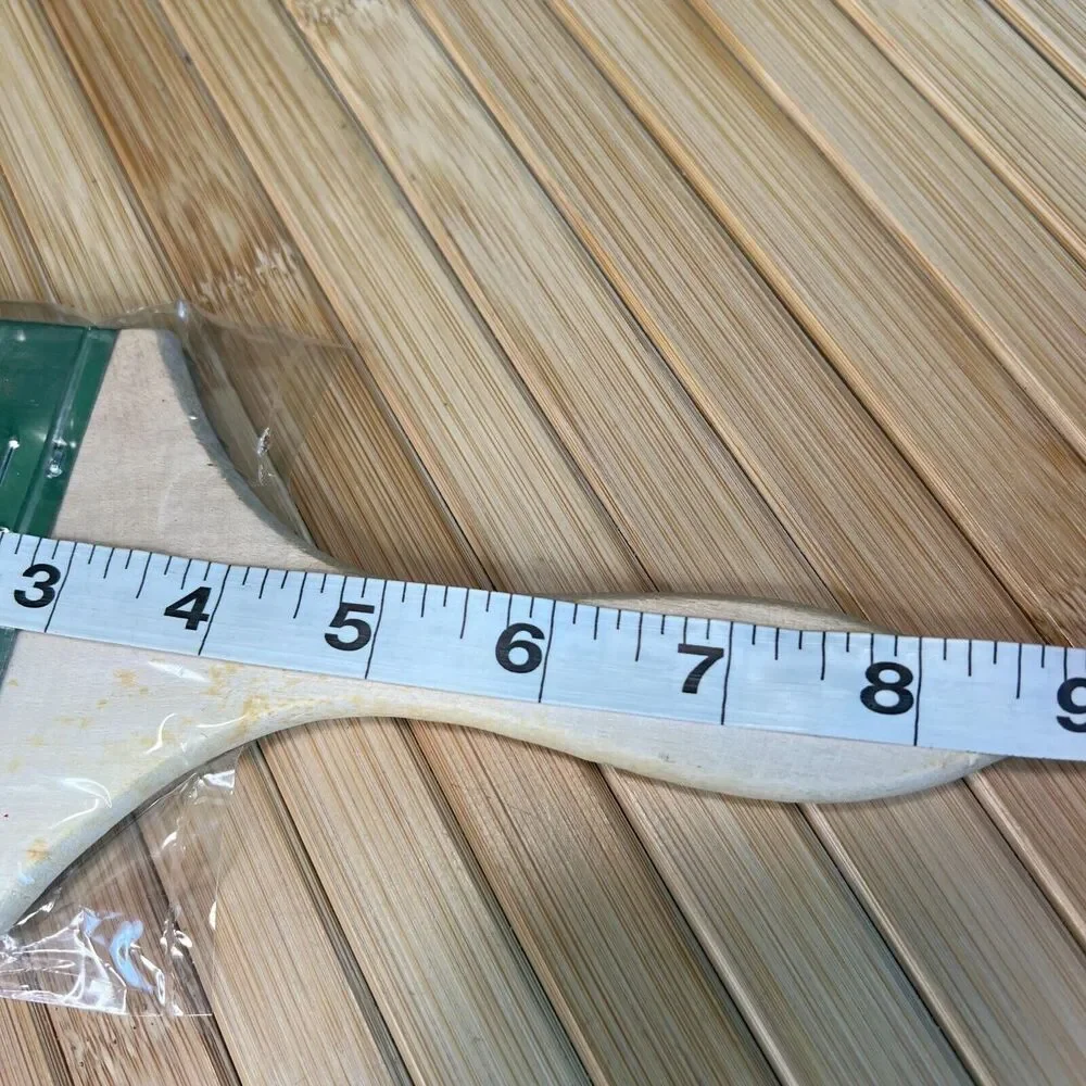 Box of 12 New 4 Inch Chip Paint Brush Light Brown 100% Pure Bristle Pro Grade